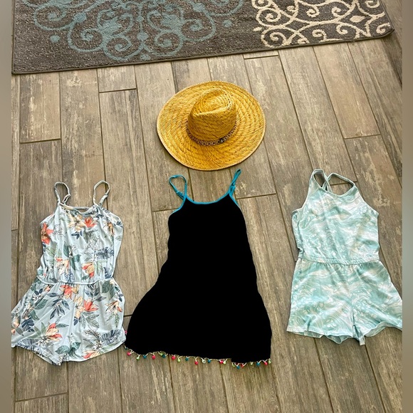 Girls size 8/10 3 piece sundress/rompers!  Great condition! - Picture 1 of 10